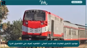 مواعيد تشغيل قطارات خط السد العالي – القاهرة: تعرف على التفاصيل الآن!